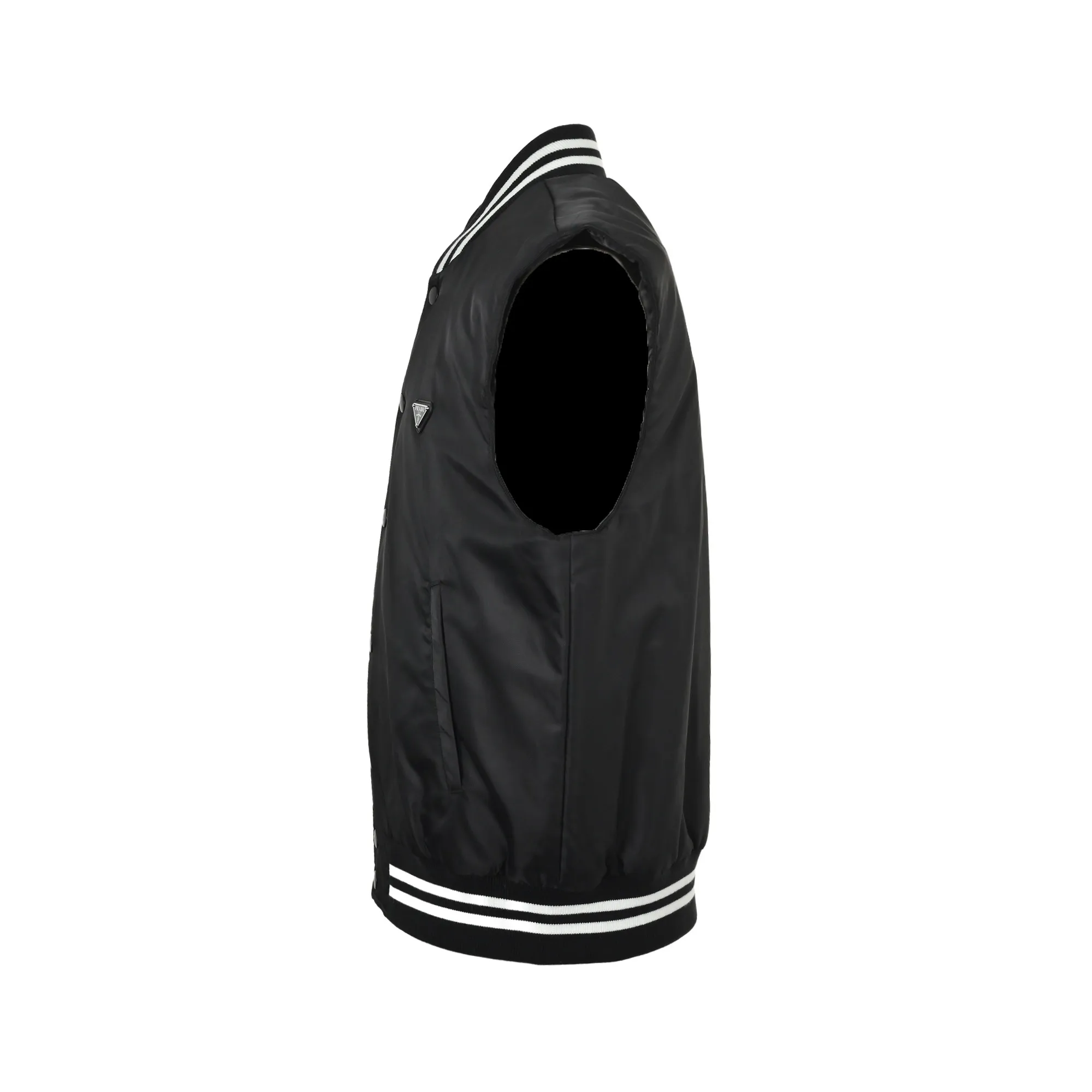 Louis Vuitton/Prada/Prada 25Fw triangle logo cotton vest Vuitton 25ss hot diamond route short sleeves